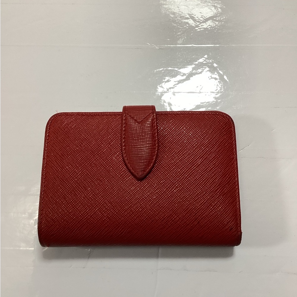 Coach Red Textured Women's Wallet